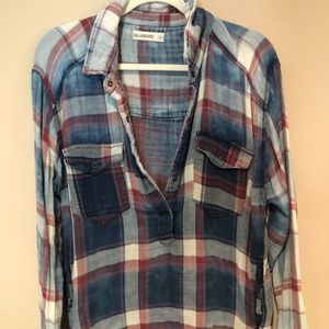 Blank NYC flannel pullover/tunic